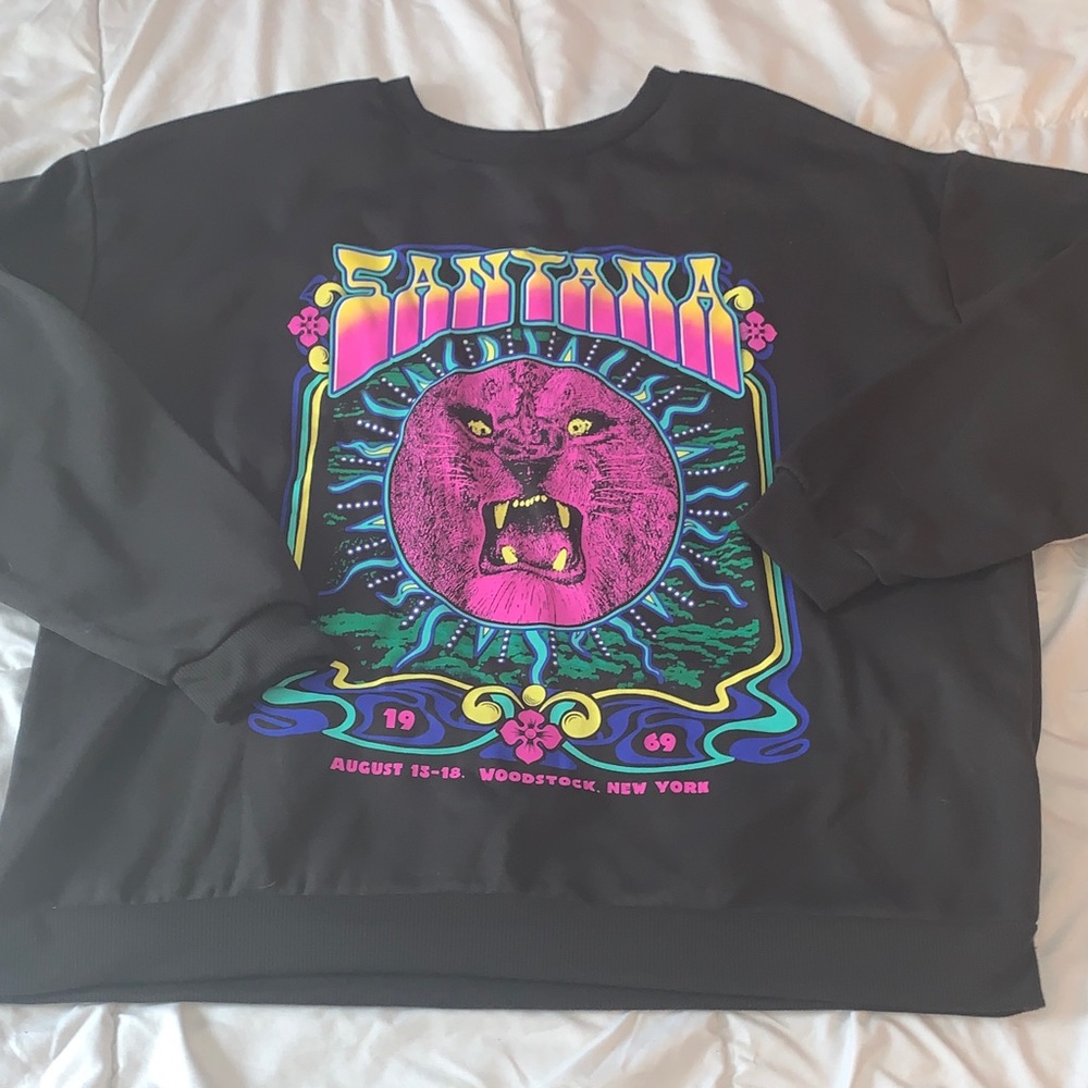 Carlos Santana XL crew sweater New with tags